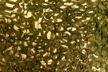 Camouflage fabric spread out for military training and decoration