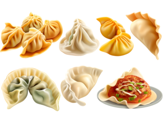 Cozy selection of handmade dumplings featuring various fillings in an inviting arrangement ideal for food lovers