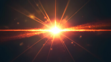 Lens flare light over black background. easy to add overlay or screen filter over photos. Energy - Fire. Illustration