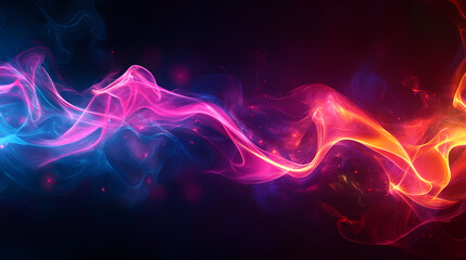 Obraz premium Modern tech background abstract design. Energy - Fire. Illustration