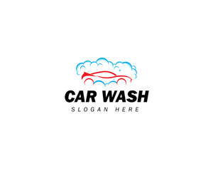 flat car wash logo background. best logo modern minimalism, simple, sticker logo