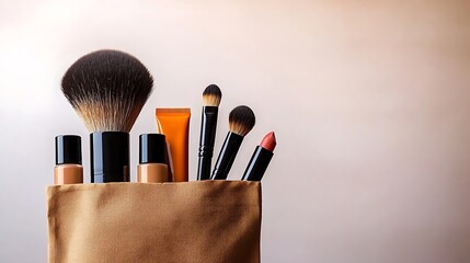 Makeup Bag with Cosmetics