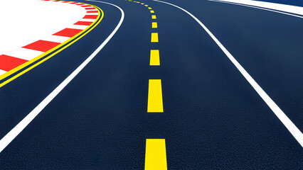 Asphalt Road Marking Illustration