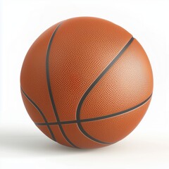 Obraz premium basketball ball on white background