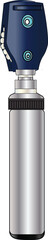 The Illustration of medical equipment Called Ophthalmoscope