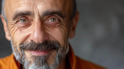 A joyful older man leads a group therapy session, fostering open dialogue among participants of all ages.