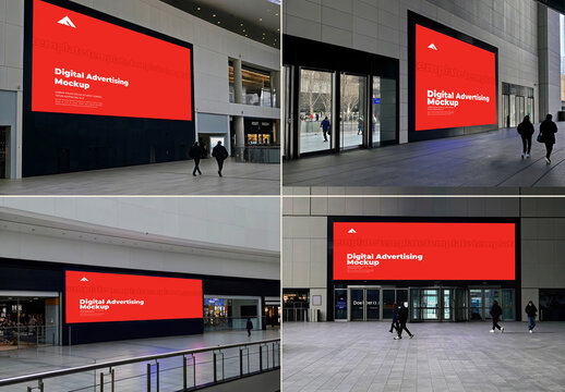 Large Advertising Billboard Mockup