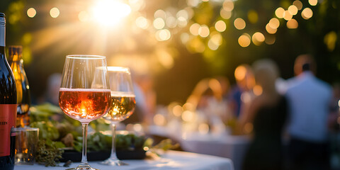 Family Enjoying Drinks and Snacks at an Outdoor Picnic with Laughter
