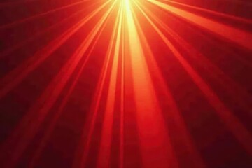 Abstract red backdrop, radiant golden rays emanate from center , illumination, mystical, texture