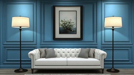Elegant Couch in Living Room Home d?cor, interior design, apartment living