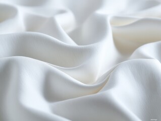 Obraz premium white Silk Fabric Background Texture with Soft Folds