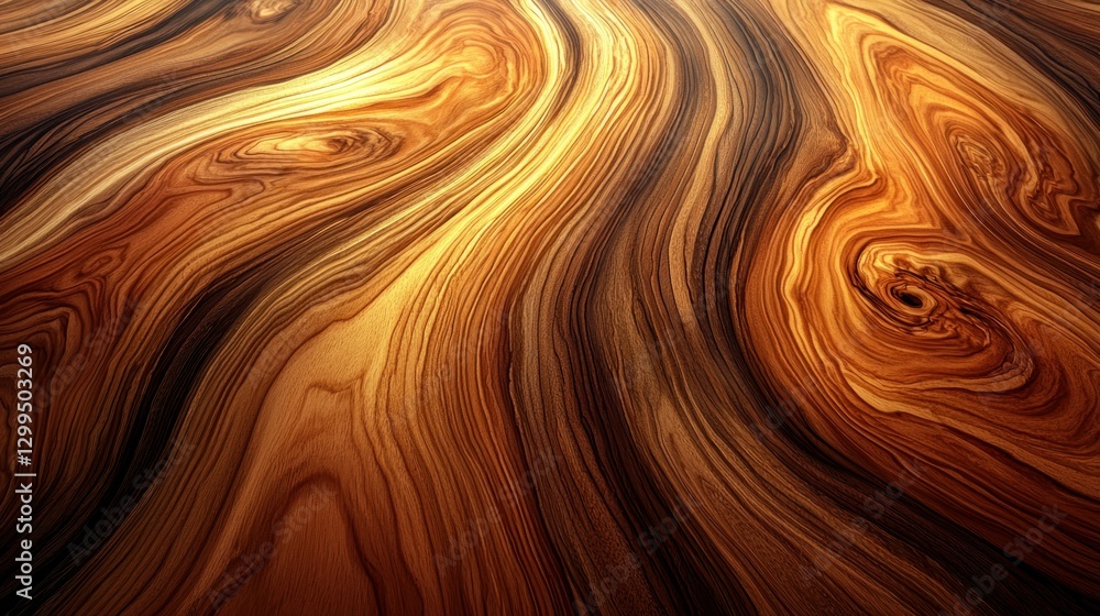 Poster Elegant Wooden Surface with Visible Grain Pattern, for design and architecture