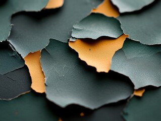 Peeling Paint Revealing Underlying Layer