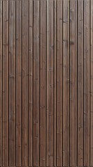 Fototapeta premium Dark Brown Wooden Fence Texture with a Modern Vertical Plank Design