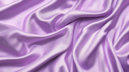 Fototapeta premium Elegant Draped Lavender Silk Fabric Texture