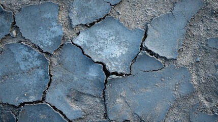 Obraz premium Cracked earth, dry and broken texture.