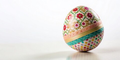Easter Egg Decorated with Washi Tape: Creative Spring Craft Idea