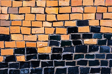abstract beautiful brown textured background with mosaic, color of the year