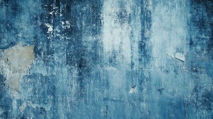 Obraz premium Abstract blue grunge wall texture