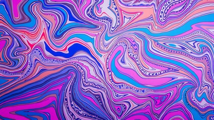 Fototapeta premium fluid art pink blue orange white noise texture