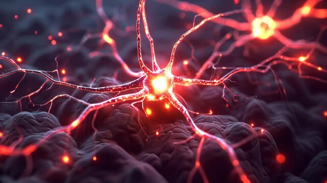 Intricate diagram showcasing the complex neural network of the human brain s functionality