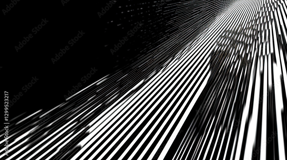 Poster Ethereal Beauty of Minimalist Design With Parallel Lines Creating a Captivating Linear Aesthetic