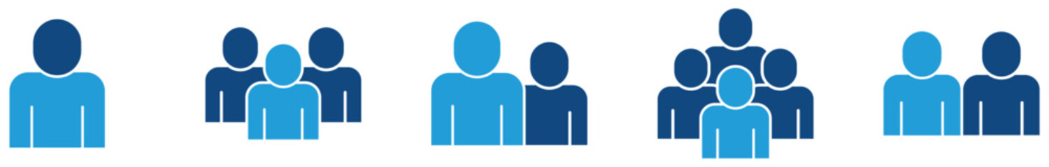 Icon set includes user, person, group, and team icons