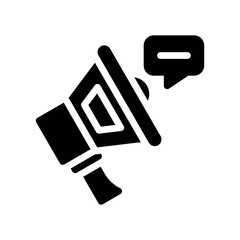 announcement glyph icon