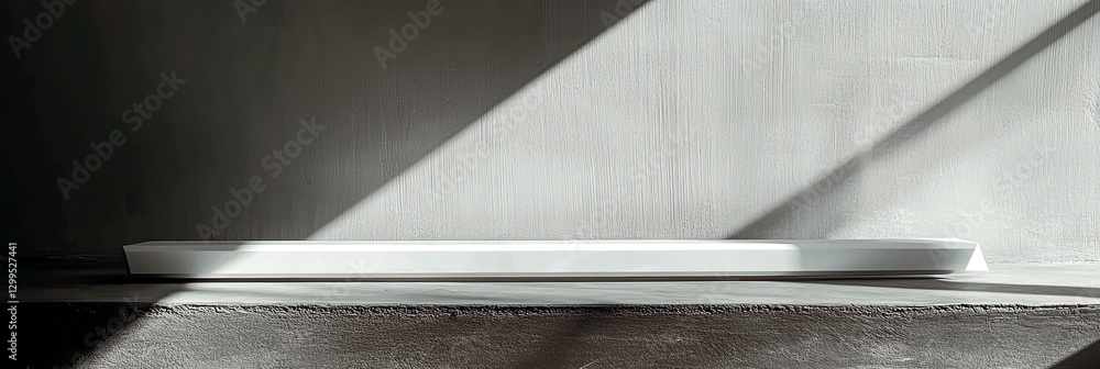 Poster cane rests quietly, casting a long shadow that embodies strength in minimal design