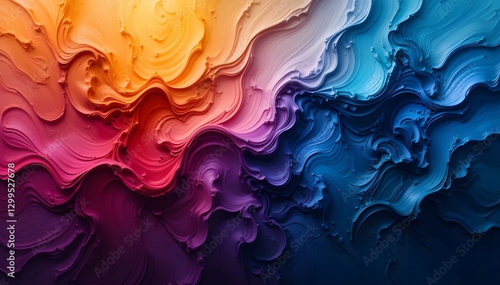 Aufkleber abstract image of colorful gradient paint texture