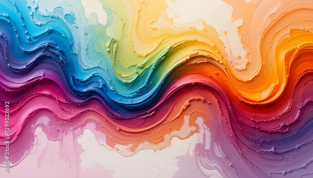 Aufkleber abstract image of colorful gradient texture of painted paint