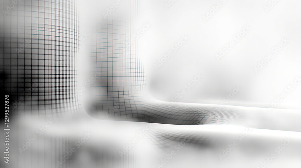 Poster exploration of clarity through pixelation and minimalist design in abstract visual art