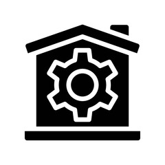 property management glyph icon