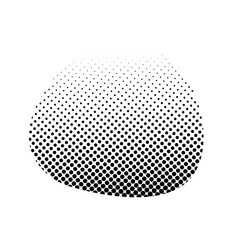Circle black halftone spot dots backgrounds. Vector retro  abstract old spot dots halftone noise, arts. Spray points grain, grunge effect. Halftone circle. Comic dotted circles, round pop art shape