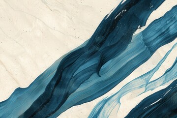 Abstract fluid art with blue acrylic paint background for decoration and artistic presentations