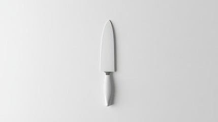 White Knife on White Surface