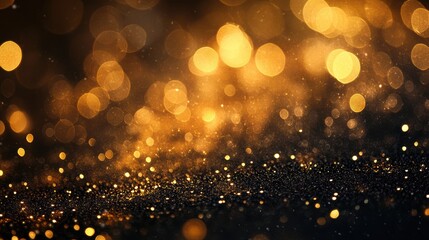 Golden Glitter and Lights