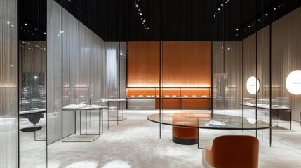 Modern Minimalist Jewelry Store Interior Design