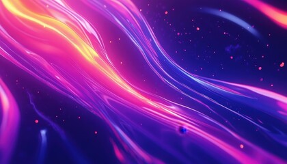 Fototapeta premium Abstract glowing fluid wave. Background light bokeh and gradient colors for web design, social media background