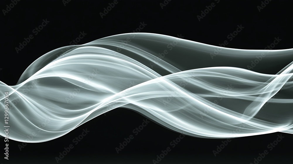 Poster flowing light streaks abstract design subtle radiance backdrop modern aesthetic visual swirls patter
