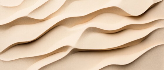 beige Abstract Background with Wavy Sand Texture