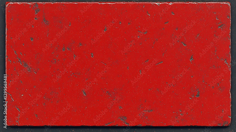 Poster textured crimson rectangular surface imperfect edges retro style distressed red backdrop old texture