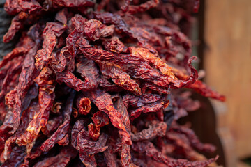Dried Chilli Peppers on Street