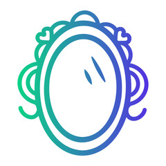 magic mirror Line Gradient Icon