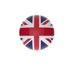 Obraz premium united kingdom flag icon isolated