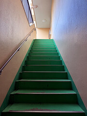 green stairs - staircase up to a bright and shining light - stairway to heaven