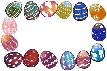 easter eggs pattern colorful graphic 
