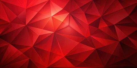 Fototapeta premium Gradient Red Background with Geometric Shapes, digital art