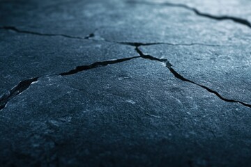 Obraz premium cracked Blue Stone Texture Close-up