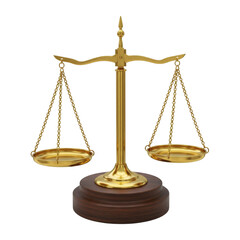 gold scales of justice